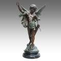 Grande Figure Statue Cupidon Décoration Bronze Sculpture Tpls-030 (J)